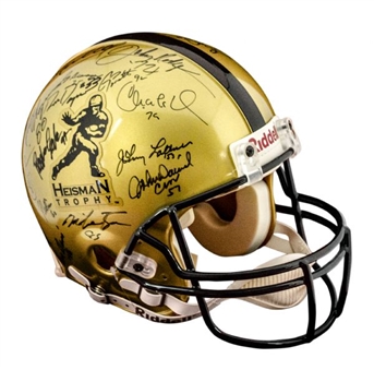 Heisman Trophy Winners Signed Authentic Proline Helmet (21 Signatures)
